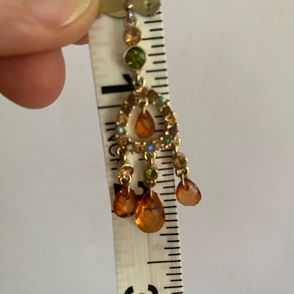 Liz Claiborne multistone drop earrings - Picture 8 of 9